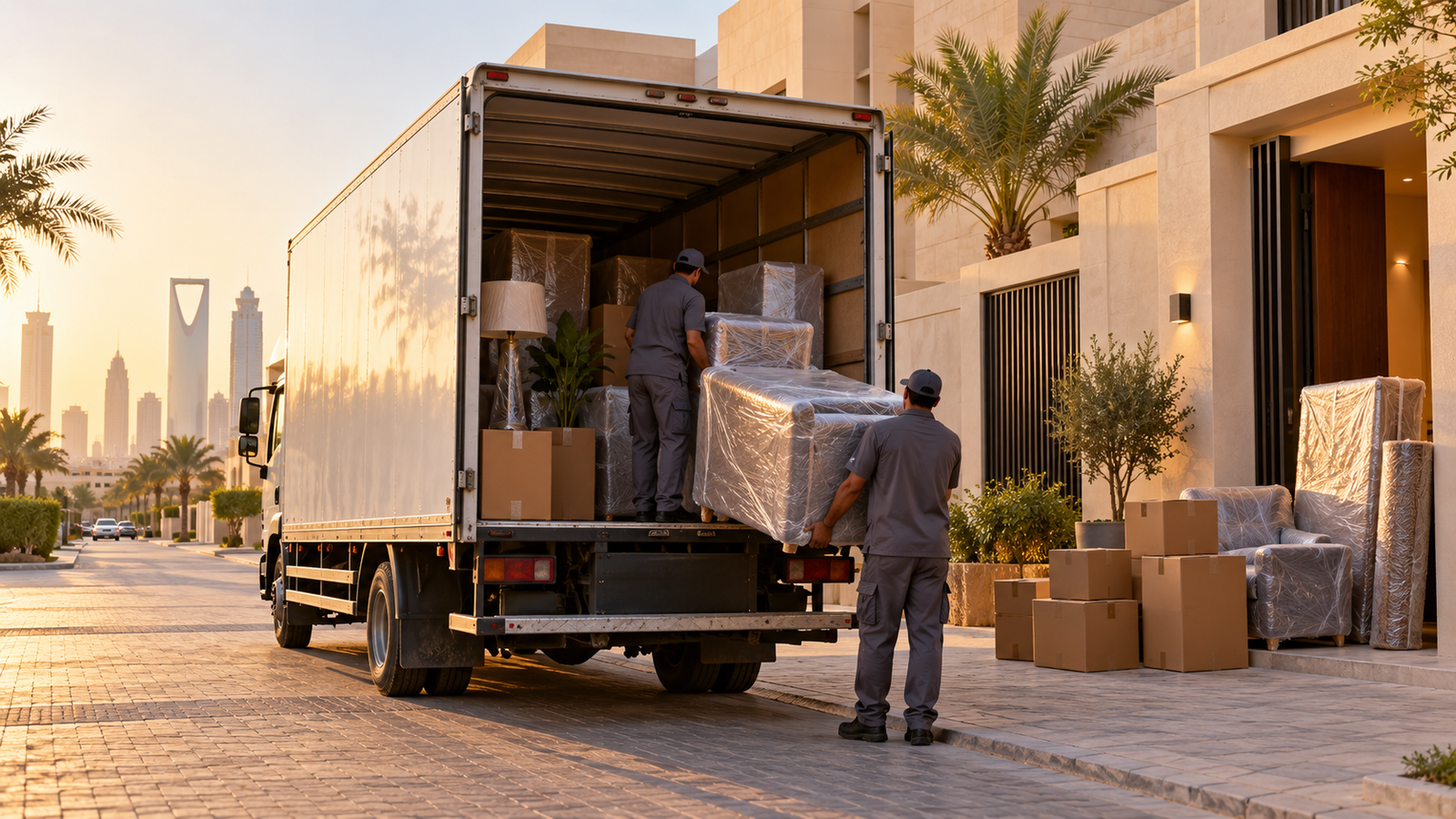 النقل بالدينة داخل الرياض لدى شركة الجابري لنقل الأثاث